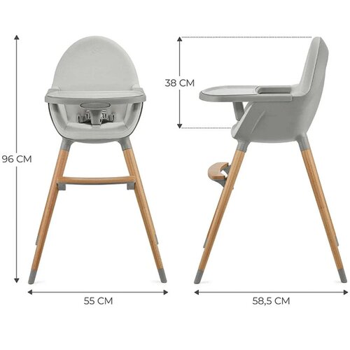 Kinderkraft Hranilica Fini 2 2u1, Grey Slike