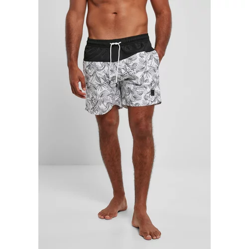UC Men Jungle pattern low-cut swim shorts/black