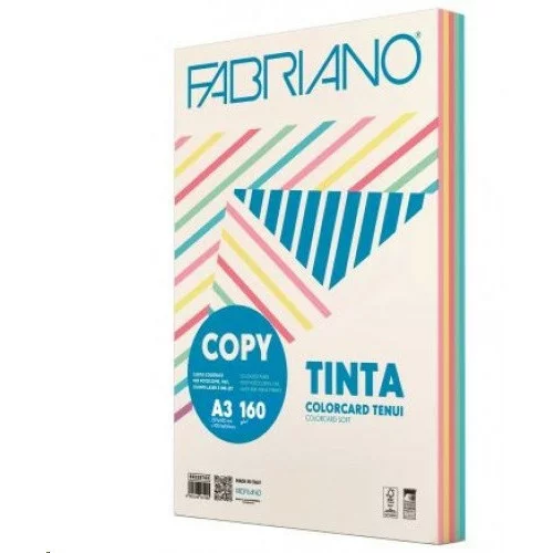Papir barvni mix a3 160g pastel fabriano 1/100 FABRIANO