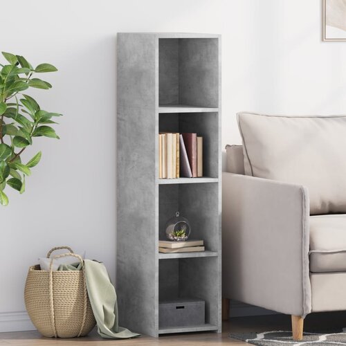 vidaXL Visoka omara betonsko siva 30x41x124 cm inženirski les Cene