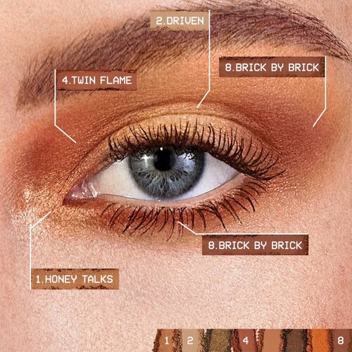 Smashbox Always On Mood Board Eye Shadow Palette paleta sjenila za oči nijansa Fiery Vibes 6,8 g Slike