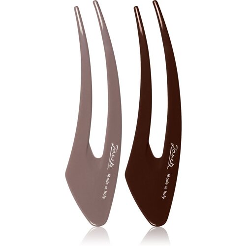 Janeke Hair Clip sponke za lase Brown 2x15 cm Cene