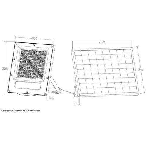 BB Link doo Solarni LED reflektor sa senz. 120W 5000K 1500lm Slike