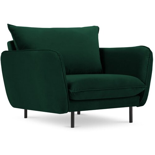Cosmopolitan Design Temno zelen žametni fotelj Vienna - Cosmopolitan Design Slike