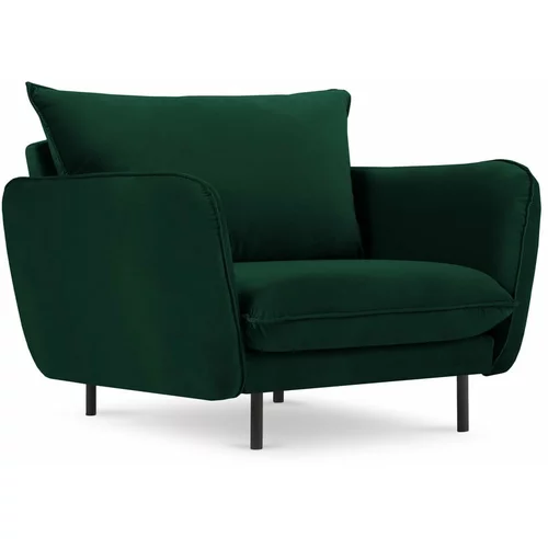 Cosmopolitan Design Temno zelen žametni fotelj Vienna - Cosmopolitan Design