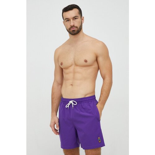 Polo Ralph Lauren kopalne kratke hlače vijolična barva Slike