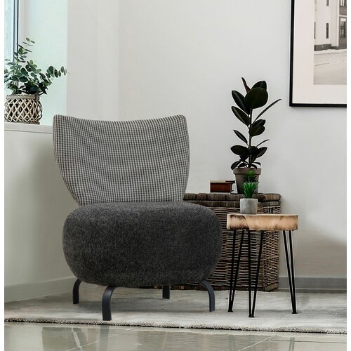 Atelier Del Sofa loly - anthracite anthracite wing chair Slike