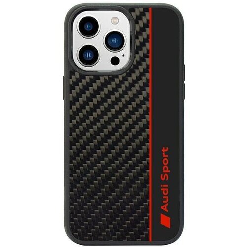 Audi OVITEK CARBON FIBER STRIPE CASE ZA IPHONE 14 PRO ČRN, (21910774) Cene