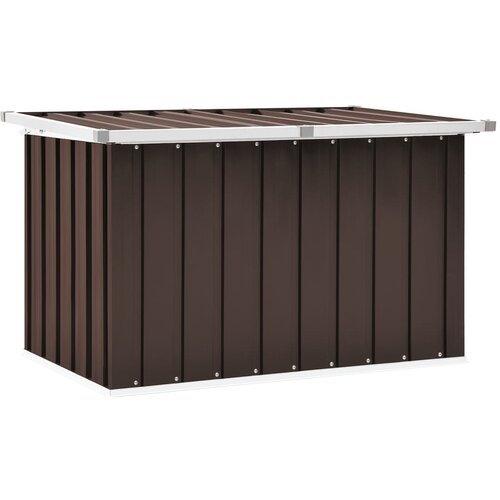 VidaXL Vrtna kutija za pohranu smeđa 109 x 67 x 65 cm Slike