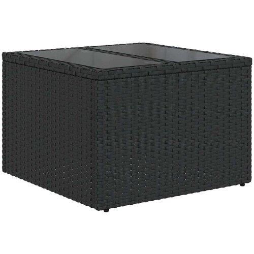 VidaXL 6-dijelni set vrtnih sofa s jastucima crni od poliratana Slike
