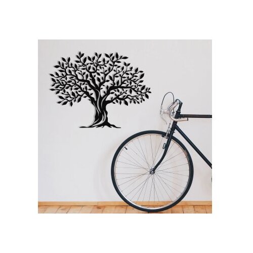 WALLXPERT M0111 Zidna dekoracija Yaprak Dokumu, 69x52cm, Crna Cijene
