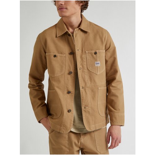 Lee Light Brown Light Men's Jacket - Men Slike