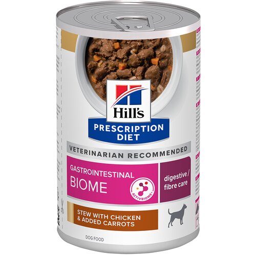 Hill&amp;rsquo;s 10 + 2 gratis! Prescription Diet mokra pasja hrana 12 x 354 g - Gastrointestinal Biome ragu s pi&amp;scaron;čancem Slike
