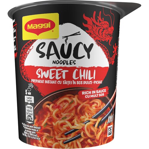 Maggi Nudle Saucy-Sweet chili cas.75g Cene