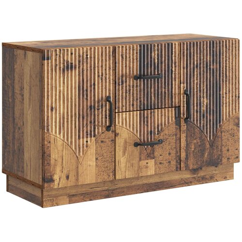 vidaXL Strani šal s predalom Star les 89 x 34,5 x 57 cm Inženirski les, (5000217577) Cene
