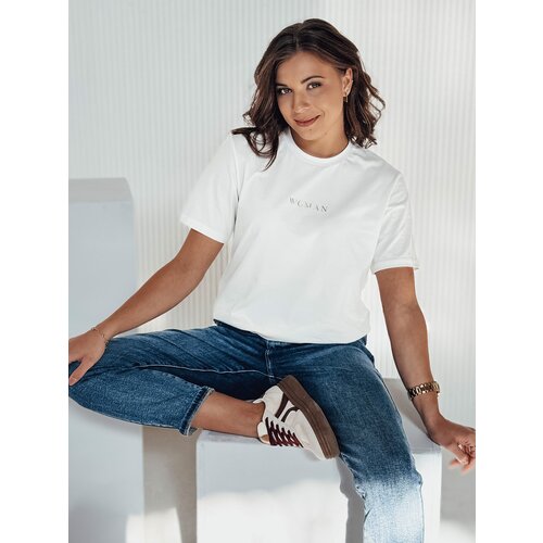 DStreet T-shirt damski WOMAN ecru Cene
