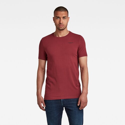 G-star T-shirt - G-star Slim base r t s\s burgundy Cijene