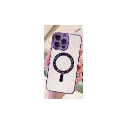  futrola gold magsafe za iphone 14 pro (6.1) tamno ljubicasta Slike
