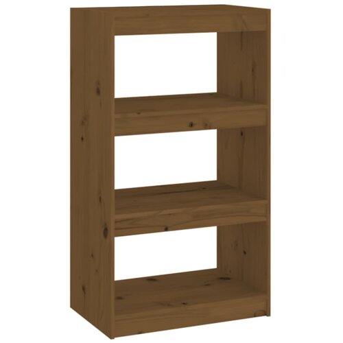Maison Chic Knjižna omara - Knjižni regal medeno rjava 60x30x103,5 cm borovina, (21723533) Slike