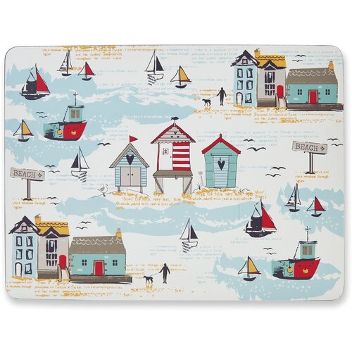 Cooksmart &amp;reg; Komplet 4 pogrinjkov iz plute Beside The Seaside Slike