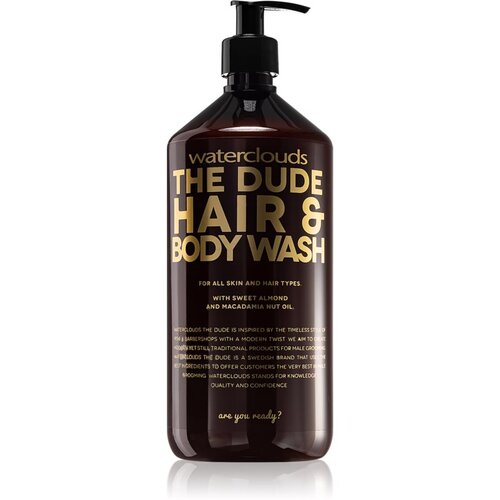 Waterclouds The Dude Hair & Body Wash gel za prhanje in šampon 2v1 1000 ml Cene