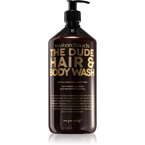 Waterclouds The Dude Hair & Body Wash gel za prhanje in šampon 2v1 1000 ml