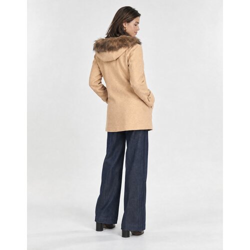Only Pla&amp;scaron;či ONLBLAKE FUR HOOD PARKA COAT Bež Slike