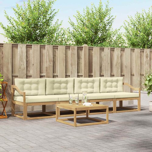  Set vanjskih sofa 4 kom. Bijela i krem Cijene