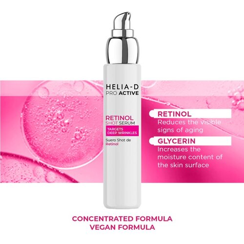 Helia-D Pro Active Retinol vlažilni serum z retinolom 50 ml Slike