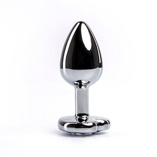 Fantasy toys Anal butt plug metal srce Silver S Slike