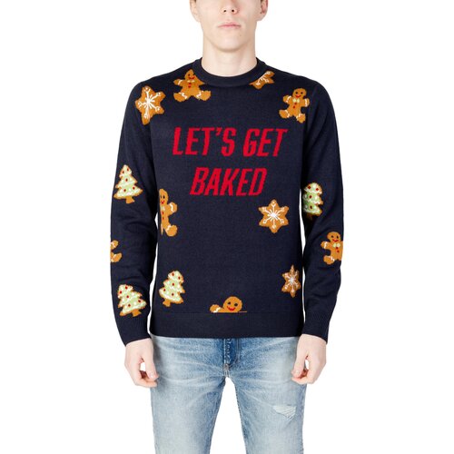 Only & Sons Puloverji ONSXMAS REG 12 LETS GET CREW KNIT 22027279 Modra Cene