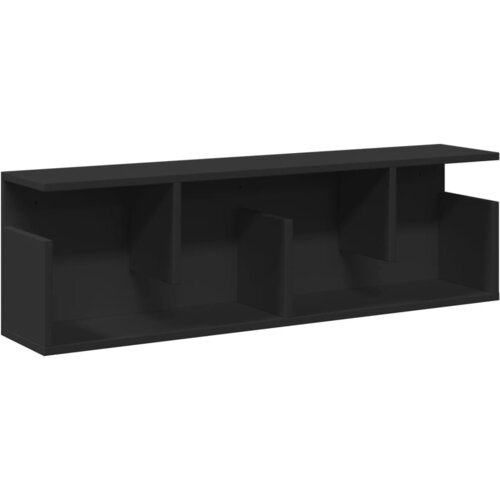 Maison Chic Stenska omarica - Zidna omarica 100x20x30 cm črna inženirski les iu604, (22063417) Cene