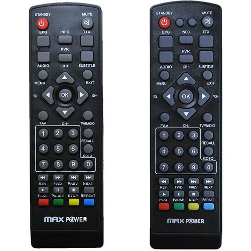 Max Power Daljinski upravljač za prijamnik STB-1680, DVB-T2 Slike