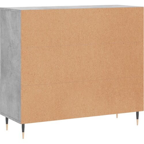  Komoda siva boja betona 90x34x80 cm od konstruiranog drva Slike