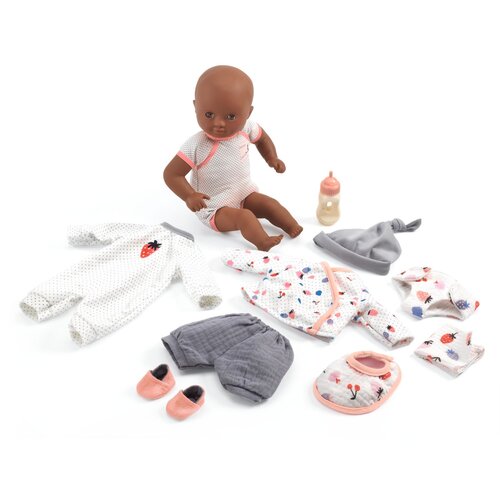 Djeco Baby Pomea – kovček s punčko Cerise in dodatki Cene