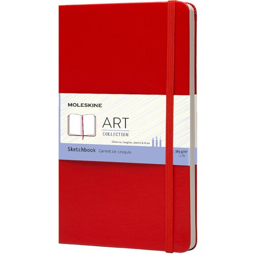 Moleskine Skicirka L/A5, 165g/m2, trda vezava, svetlo rdeča, (21654818) Cene