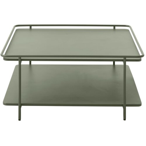 Unique Furniture Zeleni metalni stolić za kavu 75x75 cm Yuba &amp;ndash; Slike