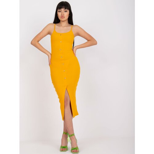 RUE PARIS Dress-RV-SK-7836.58P-Light Orange Cene