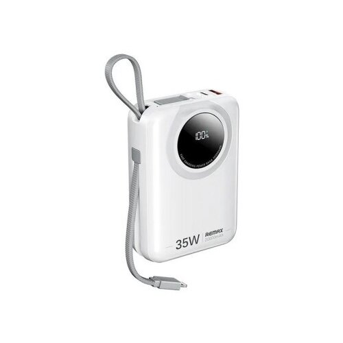 Remax RPP-73 White 35W Power Bank with 2 Fast Charging Cables 20000mAh Slike