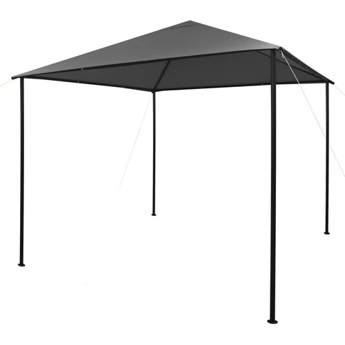 vidaXL Paviljon 3x3 m antraciten iz blaga in jekla 180 g/m² Cene