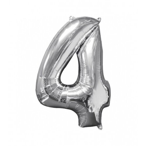 Amscan Balon srebrni br.4 45x66cm 3195801 Cijene