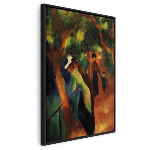  Slika - August Macke – Sunny Path 60x90 U crnom drvenom okviru Cene