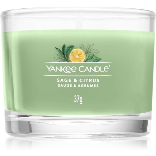 Yankee Candle Sage &amp;amp; Citrus mala mirisna svijeća bez staklene posude Signature 37 g Slike