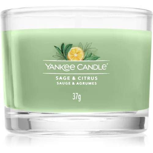 Yankee Candle Sage & Citrus votivna sveča Signature 37 g