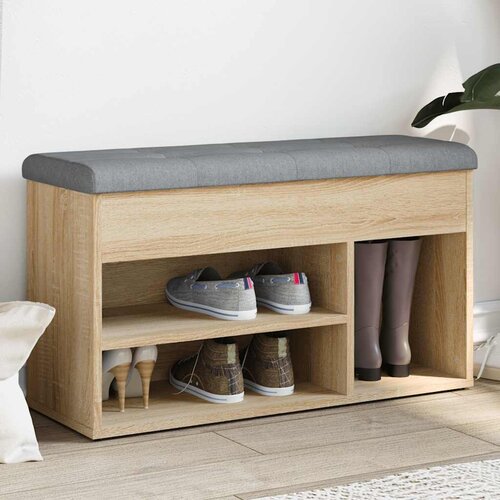  Klupa za cipele boja hrasta 82 x 32 x 45,5 cm konstruirano drvo Cene