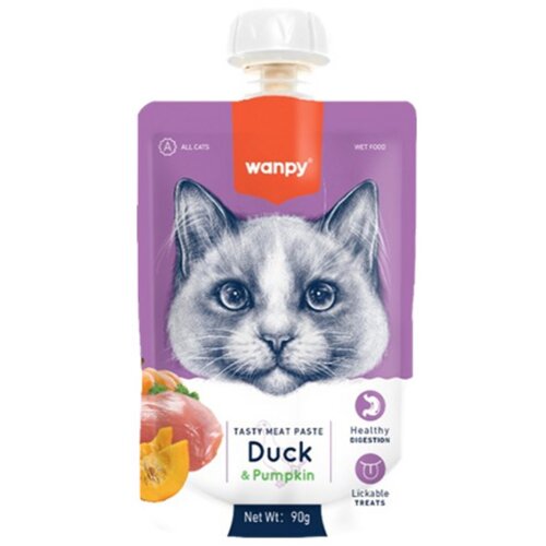 WANPY cat Pasta - Duck & pumpkin 90g Cene