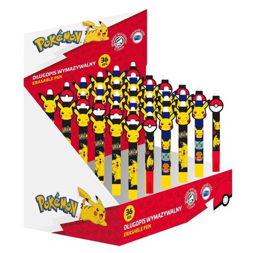  Kemijska olovka Pokemon pi&amp;scaron;i bri&amp;scaron;i 36/1 TO-DŁU-3978-XXX-POKE-PC Slike