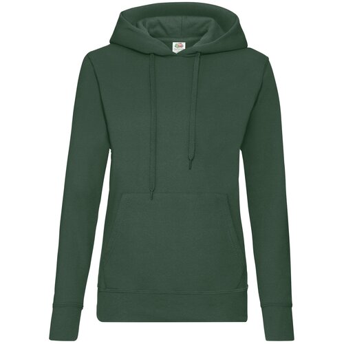 Fruit Of The Loom Zielona bluza z kapturem Hooded Sweat Slike