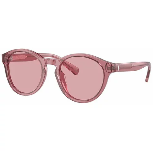Polo Ralph Lauren Otroška sončna očala roza barva, 0PP9505U