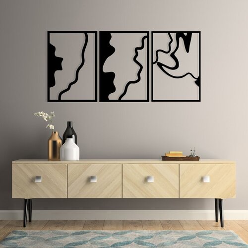 Wallity zidna dekoracija Flamingo 317, 120x54,5cm, Crna Cene